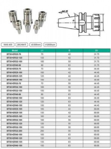 Патрон Цанговый с хв-ком 7:24 - BT30 (MAS403) (для станков c ЧПУ М12х1.75) под цанги ЕR32 (BT30-ER32-100) "CNIC"